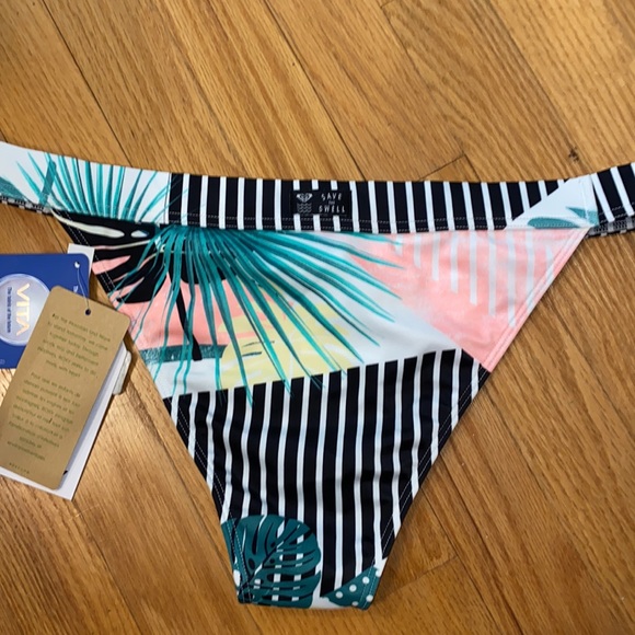 NWT!! Roxy Pop Surf Moderate Bikini Bottom Size Large - Picture 6 of 8